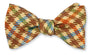 R. Hanauer, Inc. Ties Tan Gun Club Check Bow Tie