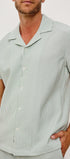 Rails Camp Shirt Amalfi Shirt in Sage White Seersucker
