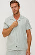 Rails Camp Shirt Amalfi Shirt in Sage White Seersucker