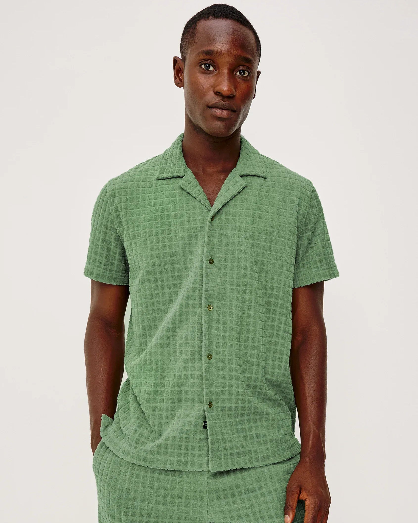Rails Camp Shirt Maverick Shirt in Green Bay Grid