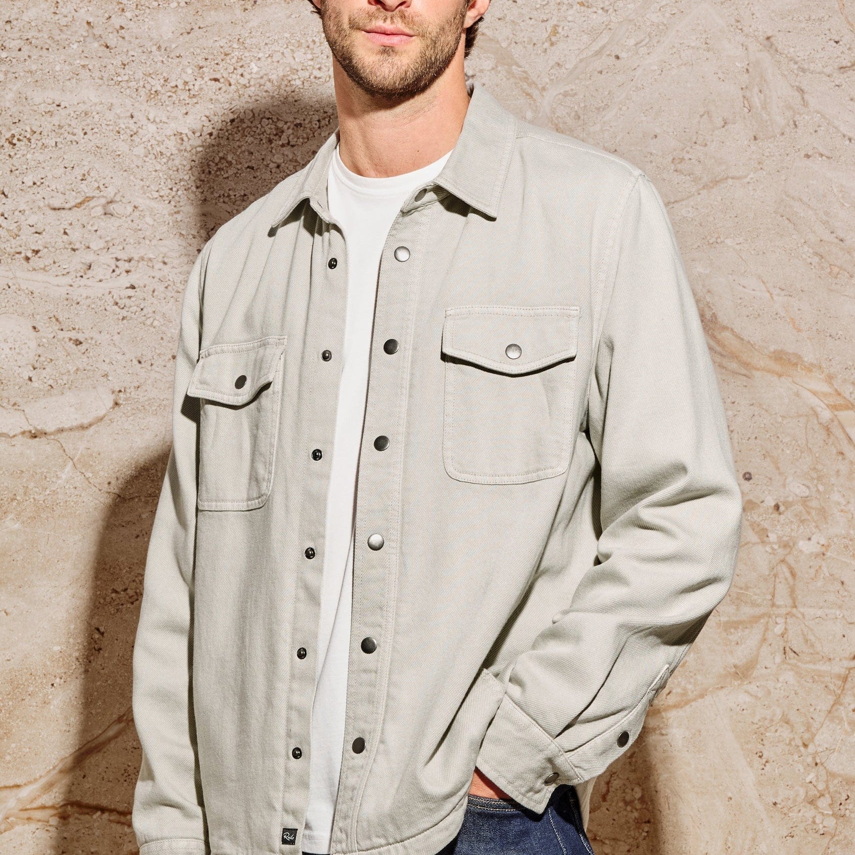 Rails Flannels & Overshirts STONE / S Rhett Shirt Jacket
