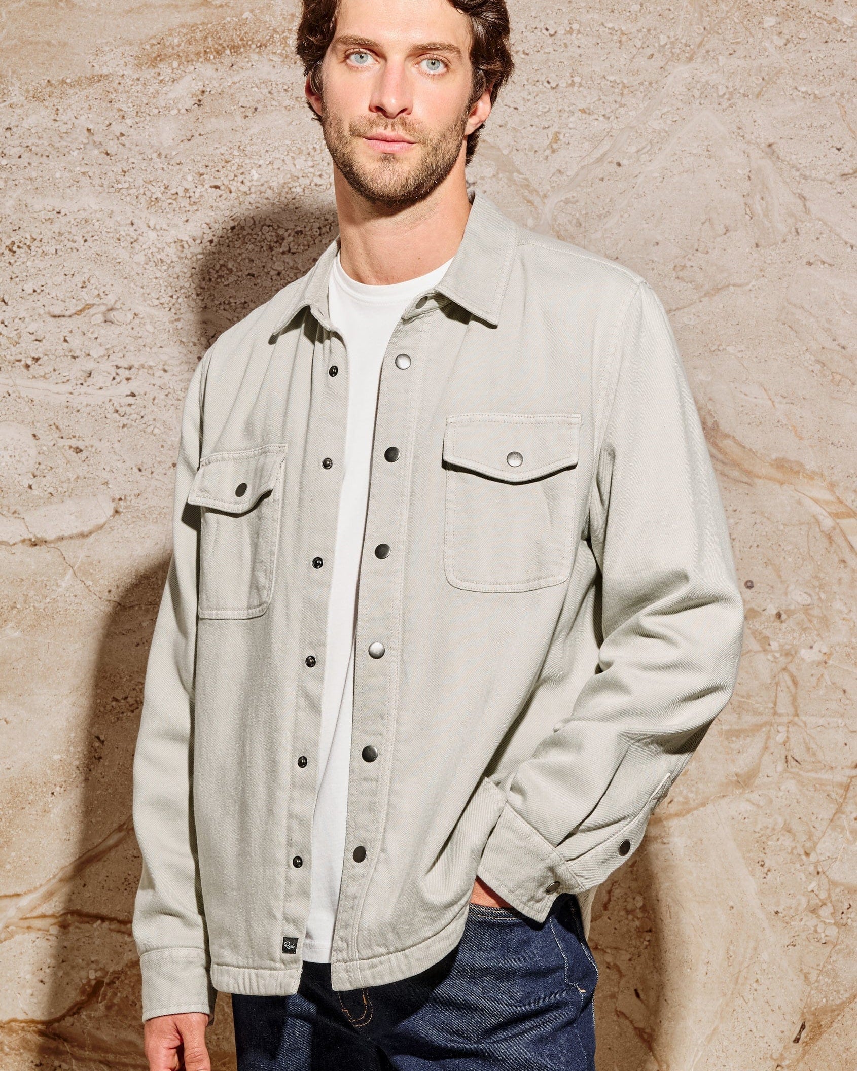 Rails Flannels & Overshirts STONE / S Rhett Shirt Jacket