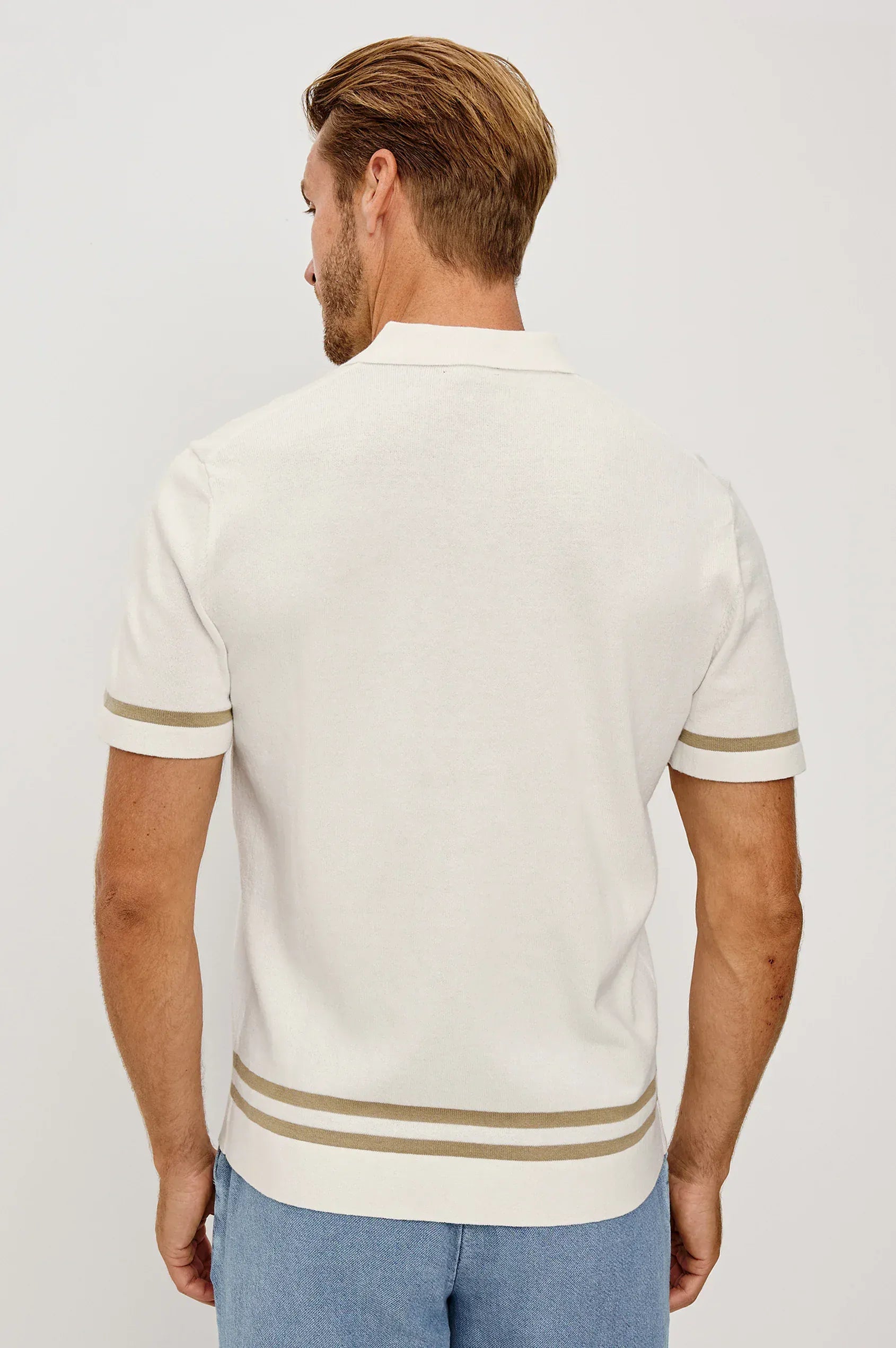 Rails Polos Leo Shirt in White Cashew
