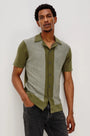 Rails Sport Shirts 8391 OLIVE KHAKI STRIPE / S Silas
