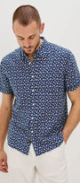 Rails Sport Shirts Carson Shirt - Nervous Leaf Blue