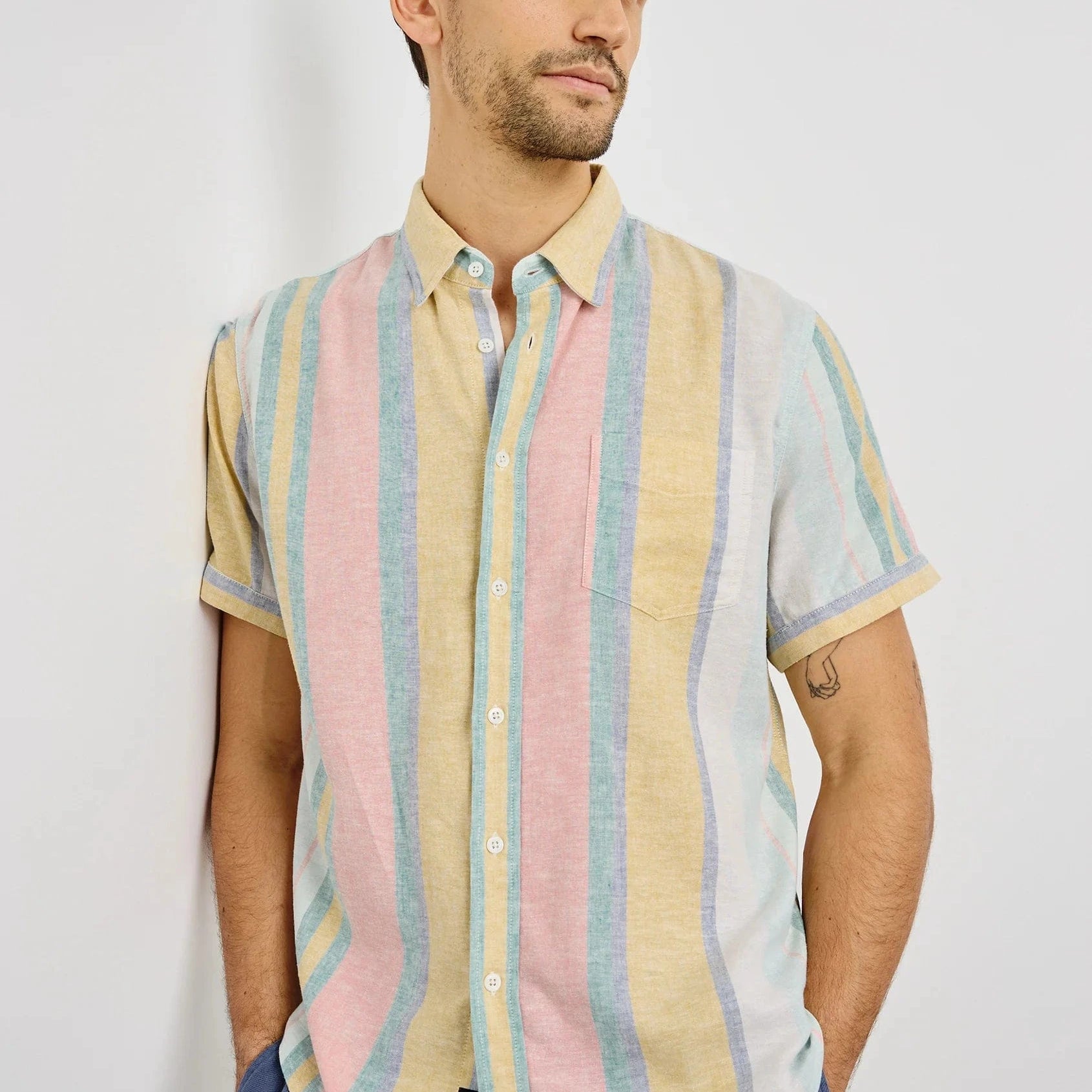 Rails Sport Shirts Carson Shirt - Portofino Stripe