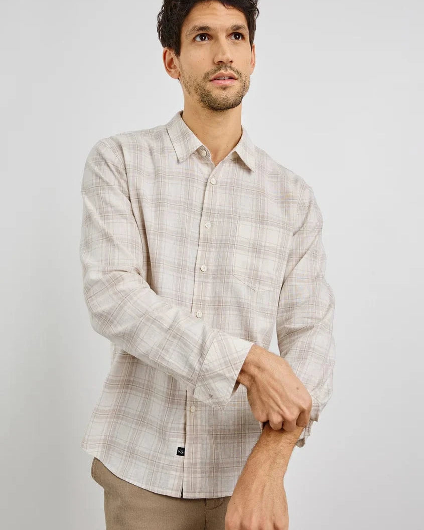 Rails Sport Shirts Clyde Shirt - Sea Oat White
