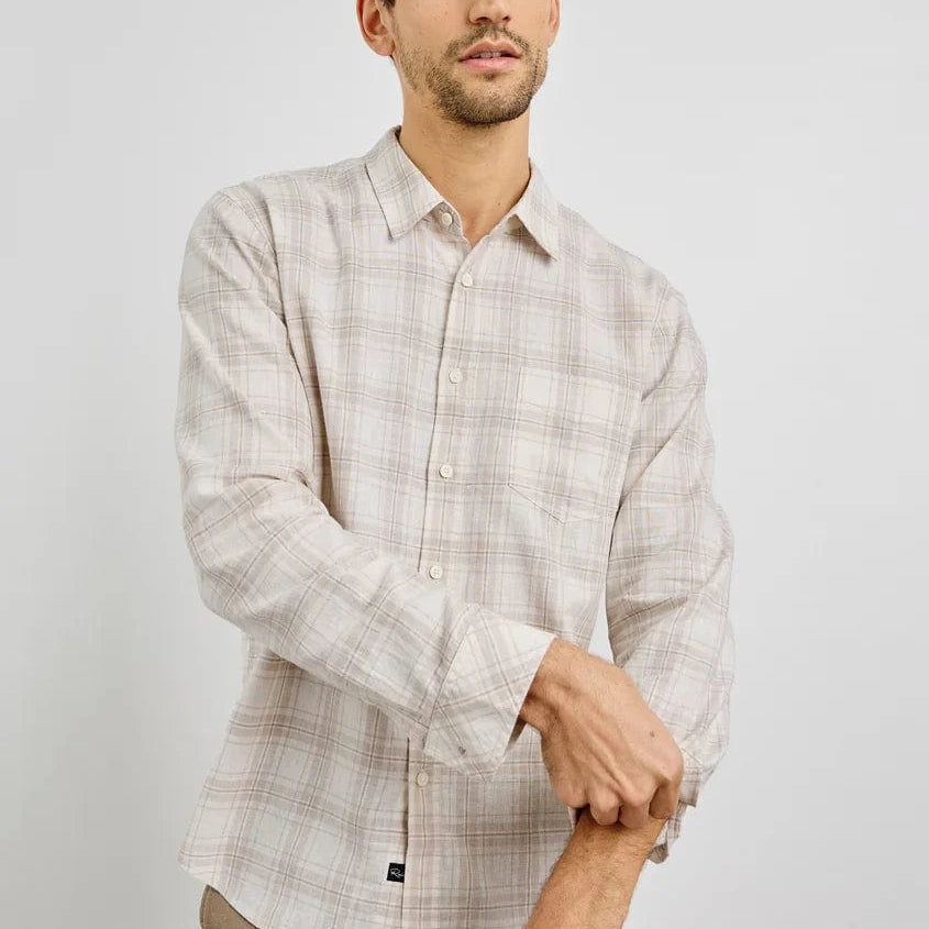 Rails Sport Shirts Clyde Shirt - Sea Oat White