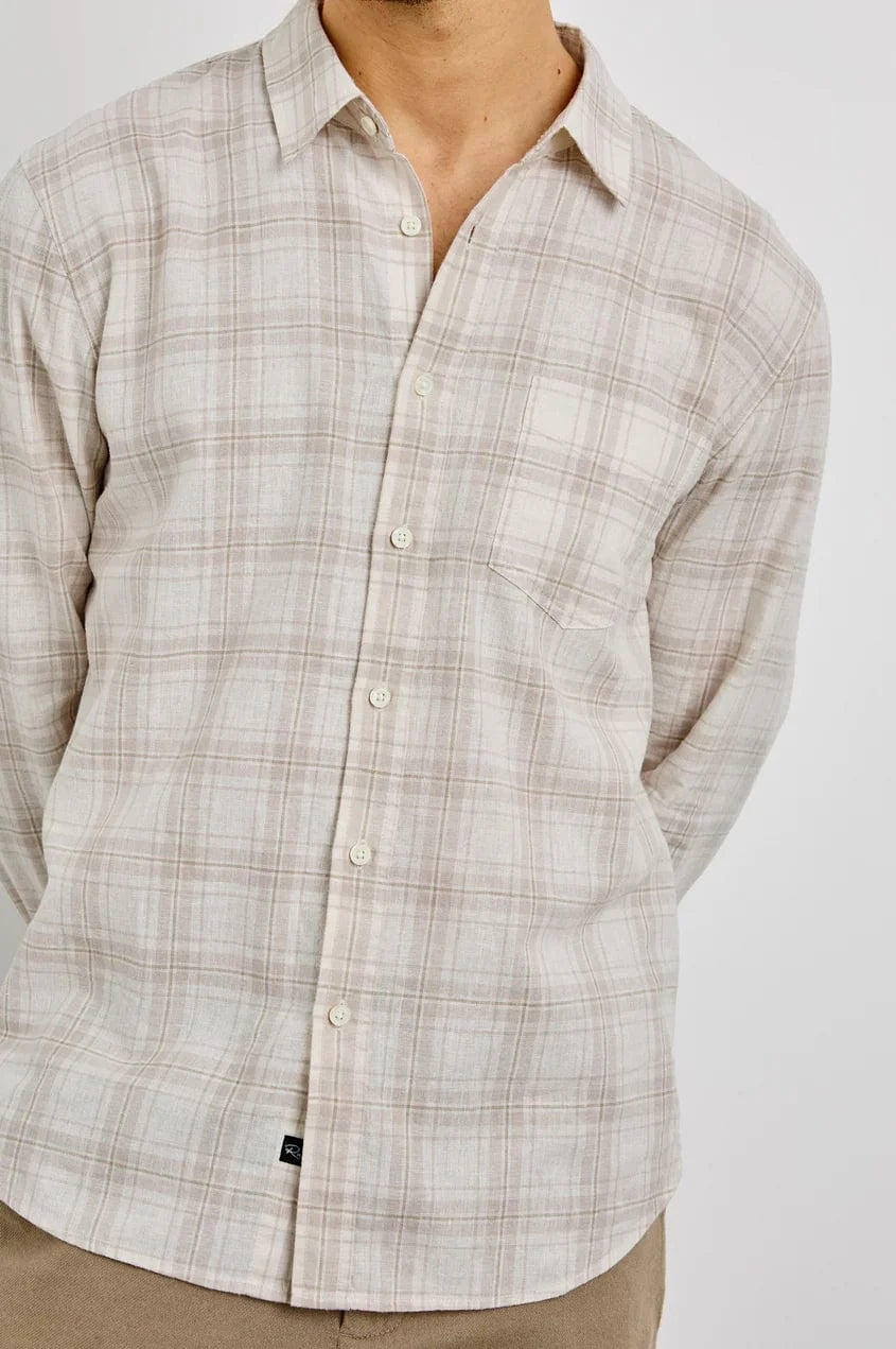 Rails Sport Shirts Clyde Shirt - Sea Oat White