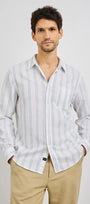 Rails Sport Shirts Clyde Shirt - White Azure