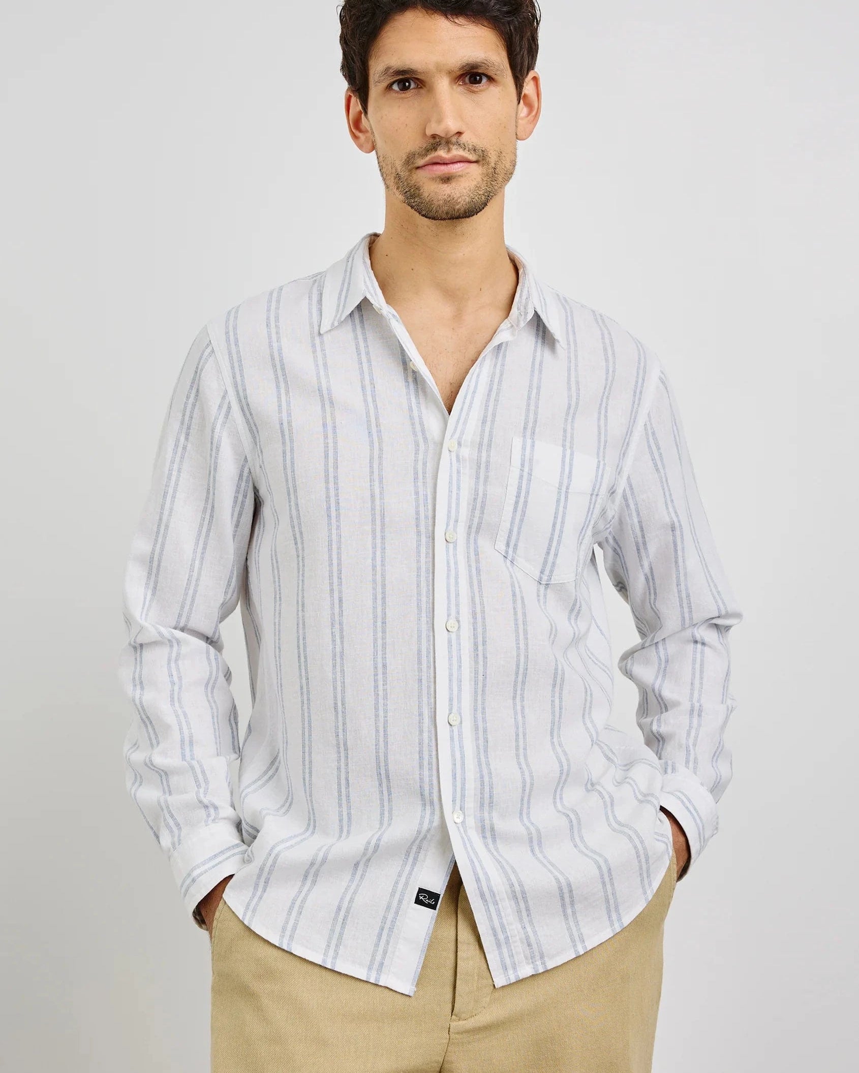 Rails Sport Shirts Clyde Shirt - White Azure