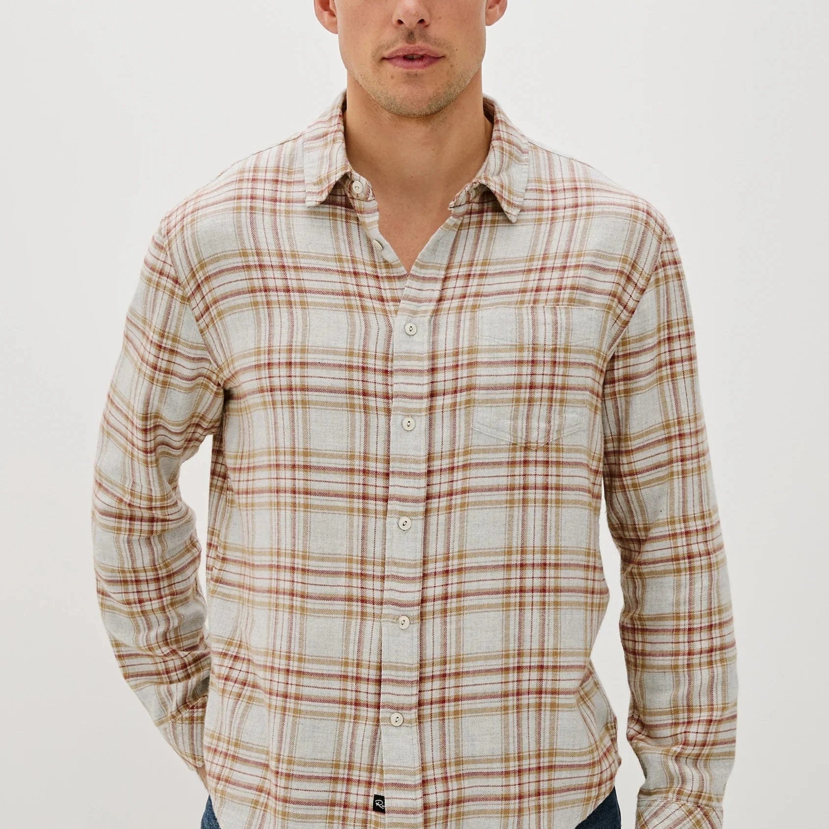 Rails Sport Shirts CURRANT TAWNY MELANGE / S Lennox Shirt