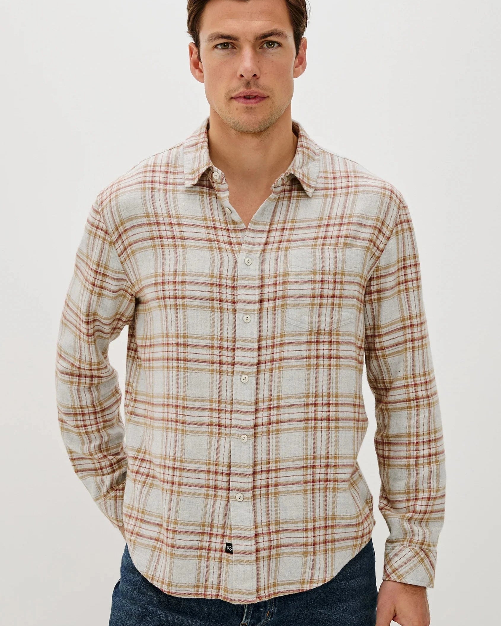 Rails Sport Shirts CURRANT TAWNY MELANGE / S Lennox Shirt