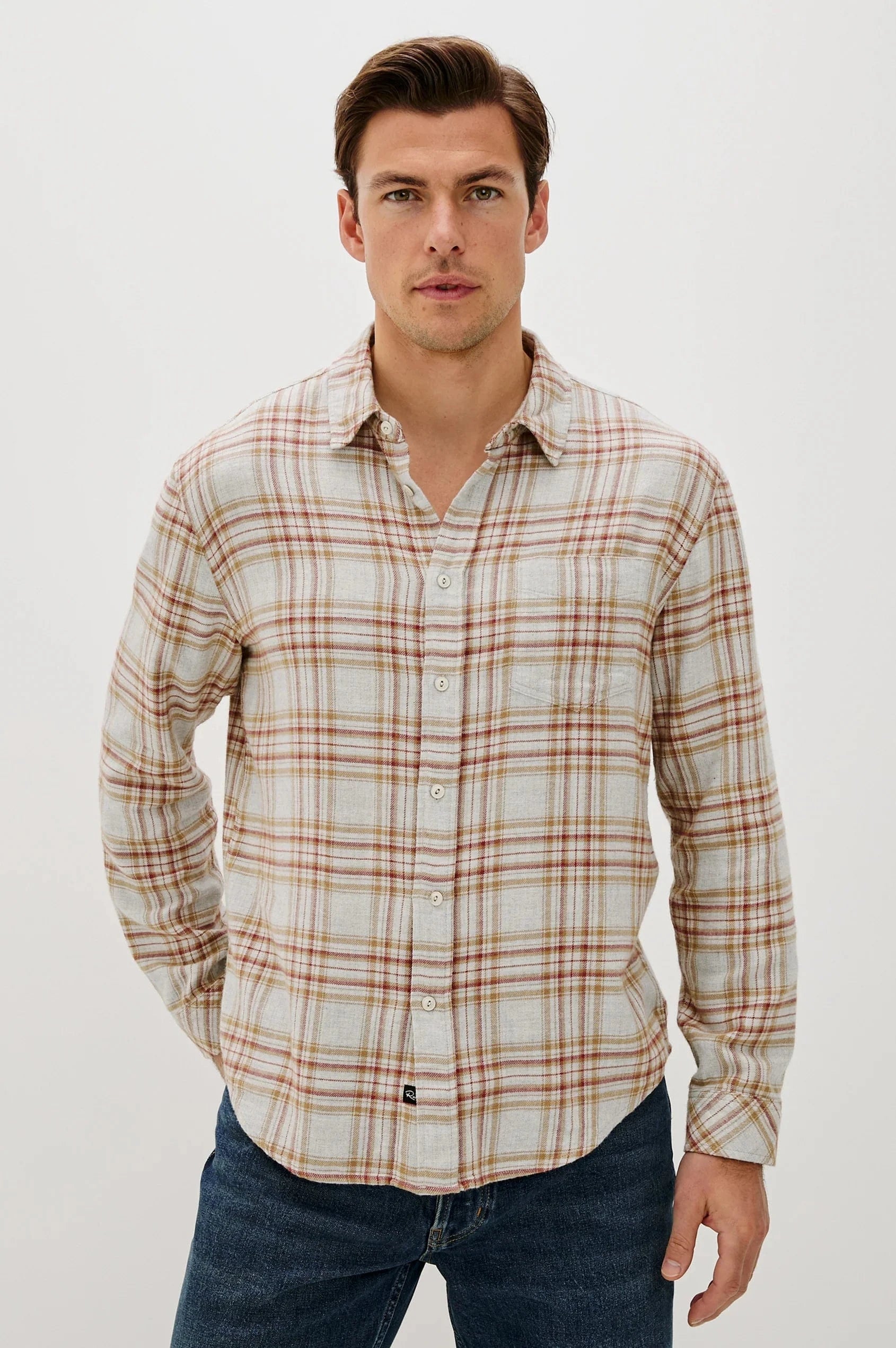 Rails Sport Shirts CURRANT TAWNY MELANGE / S Lennox Shirt