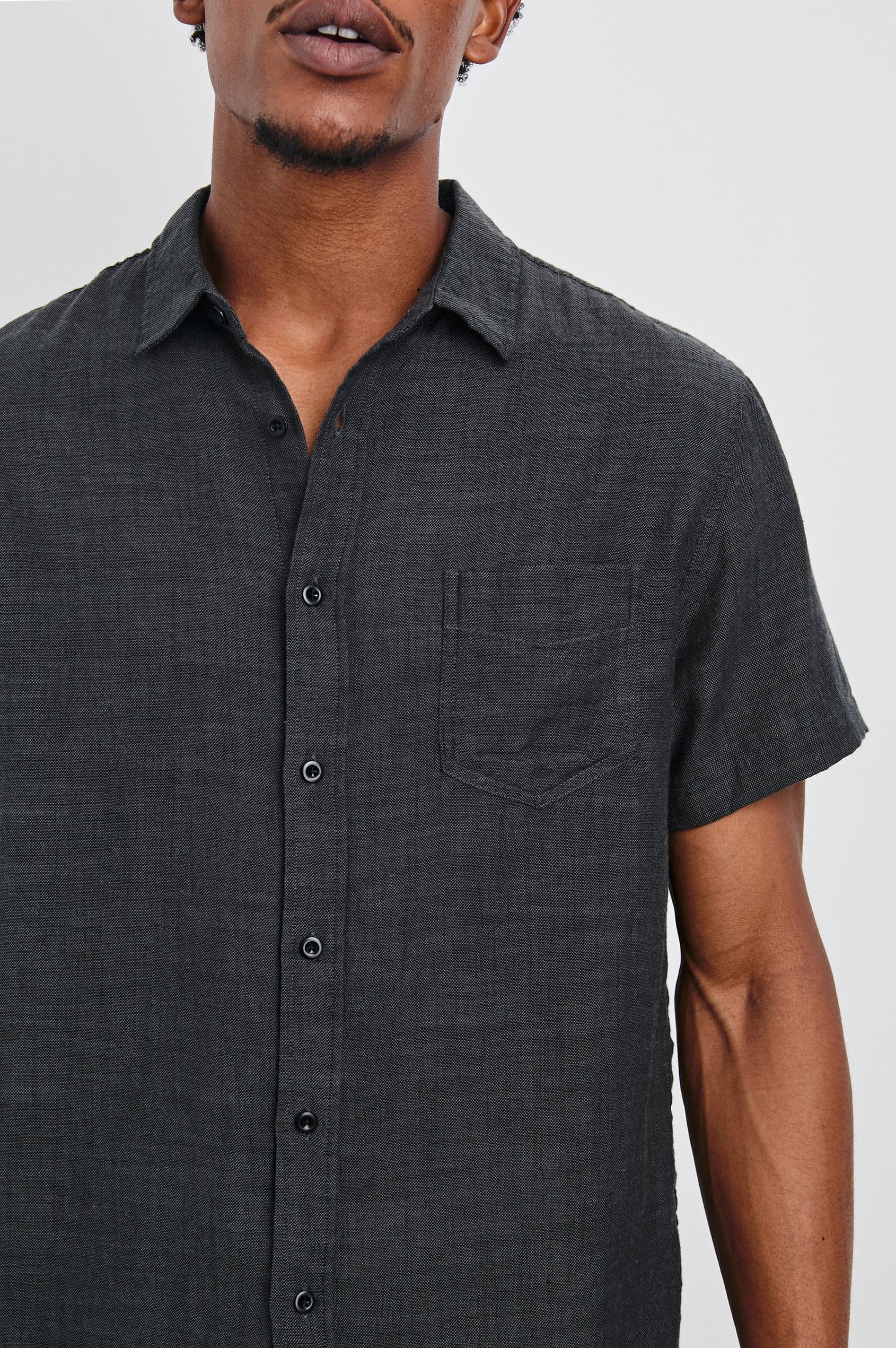 Rails Sport Shirts Fairfax Shirt - Black Chambray