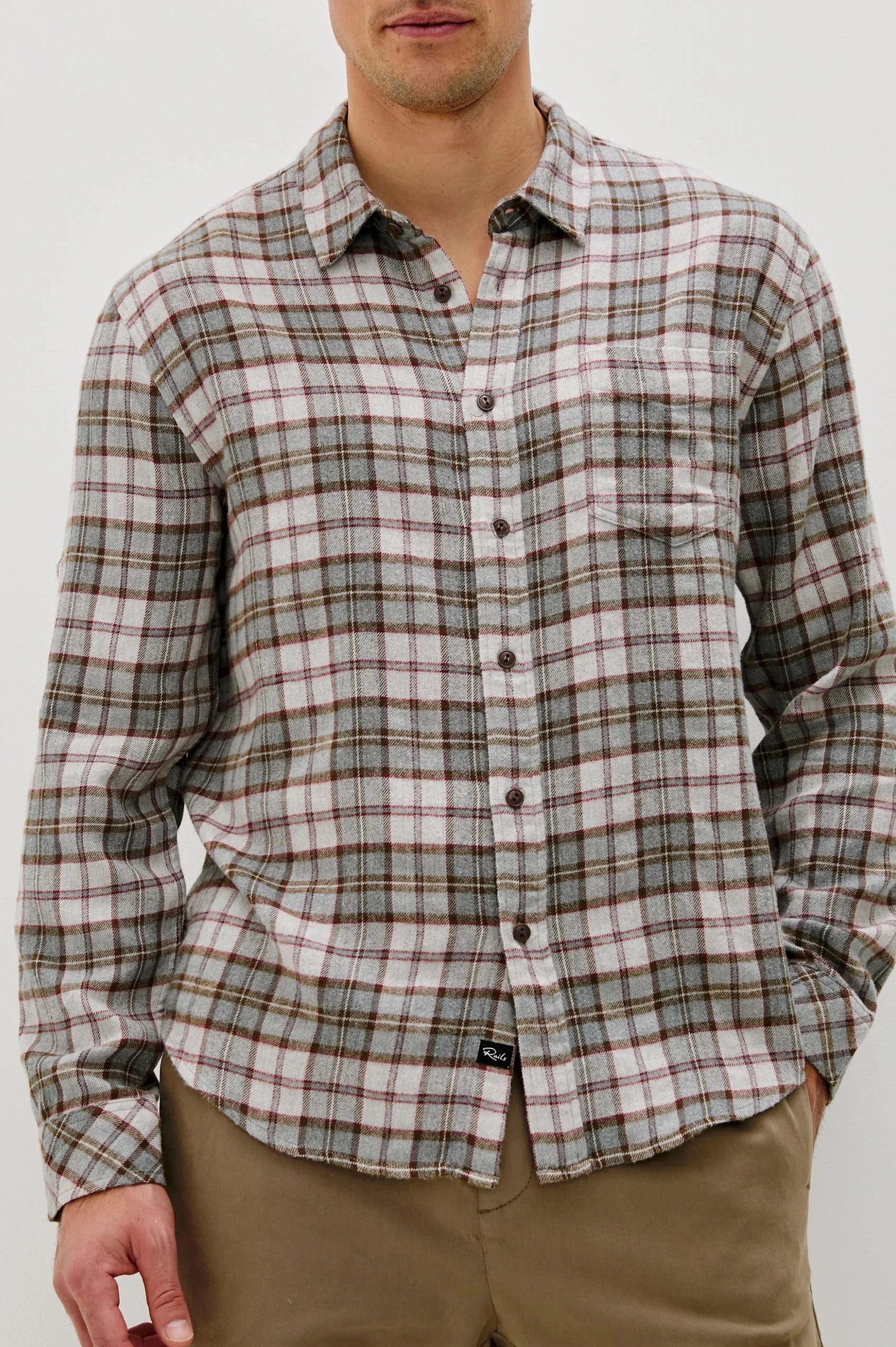 Rails Sport Shirts Lennox Shirt in Charcoal Autumn Melange