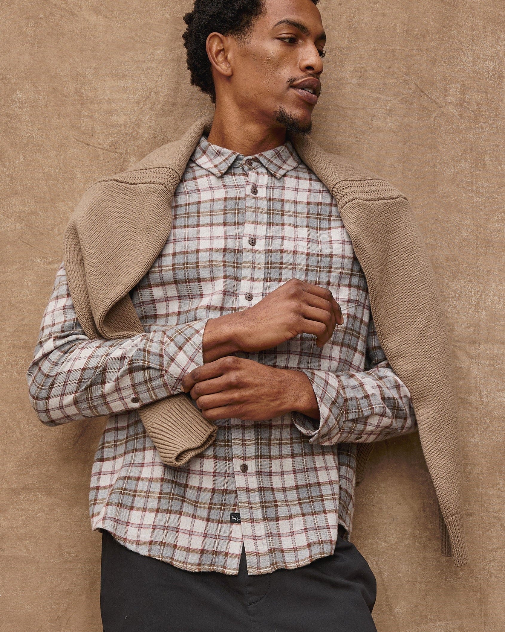 Rails Sport Shirts Lennox Shirt in Charcoal Autumn Melange