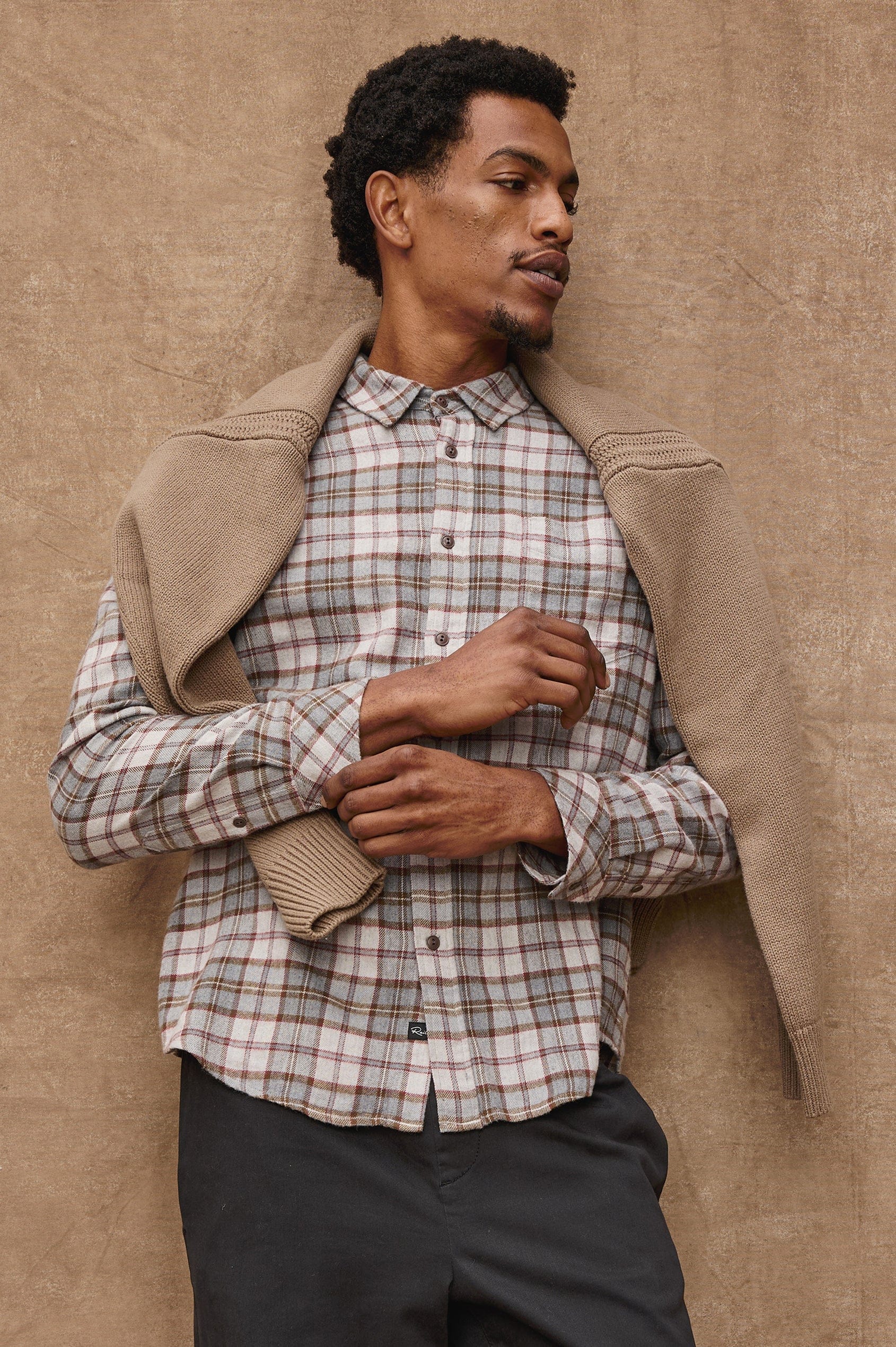 Rails Sport Shirts Lennox Shirt in Charcoal Autumn Melange