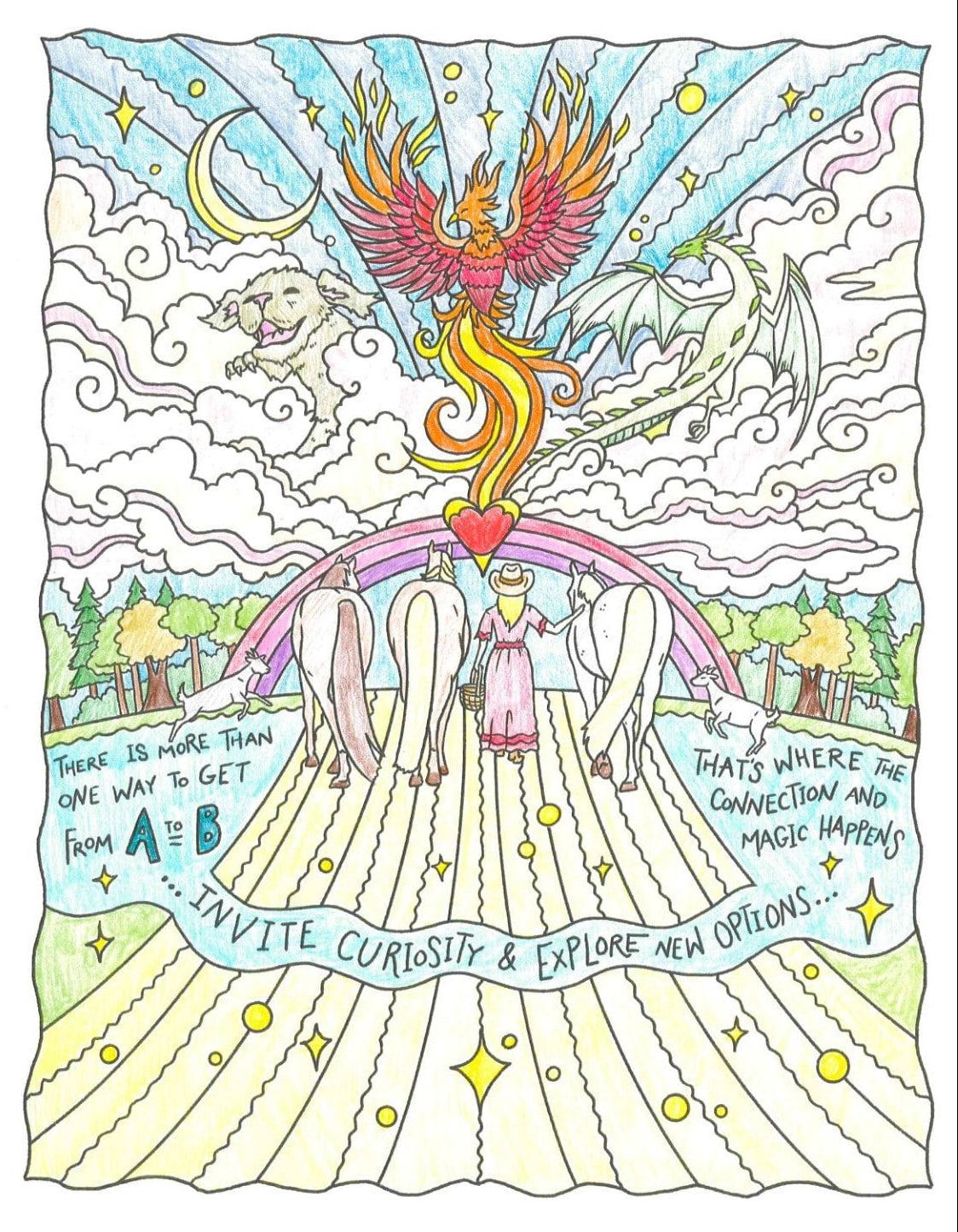 Restorative Souls Home Dear Equestrians Color Book