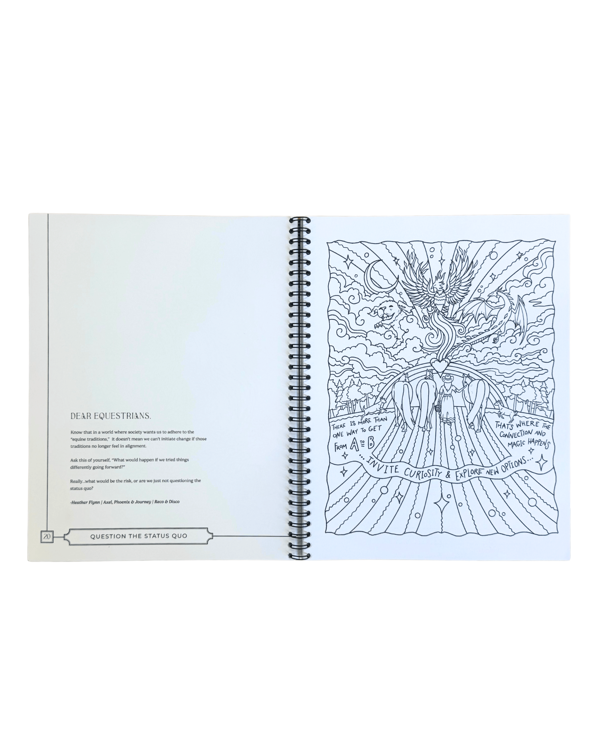 Restorative Souls Home Dear Equestrians Color Book