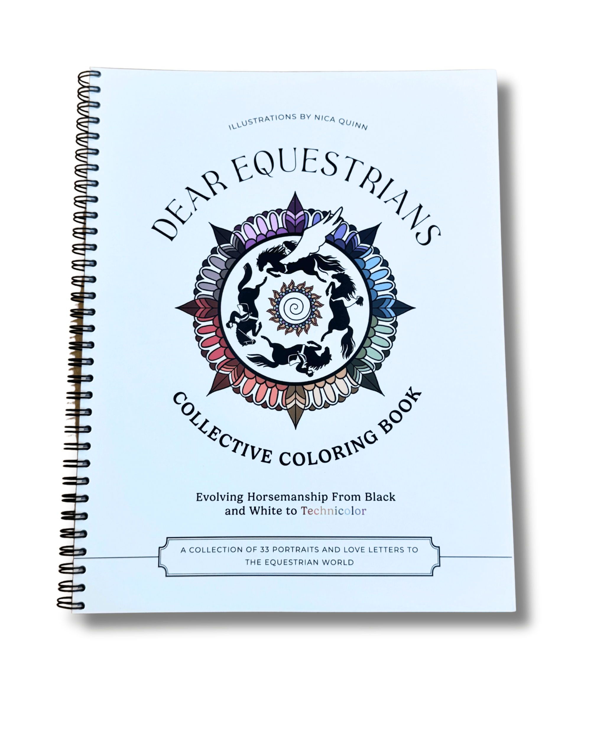 Restorative Souls Home Dear Equestrians Color Book
