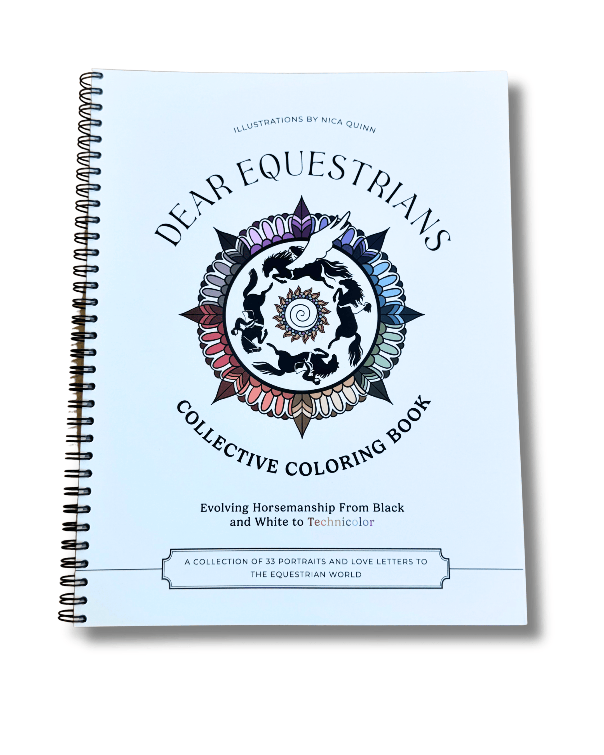 Restorative Souls Home Dear Equestrians Color Book