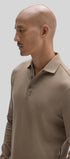 Robert Barakett Polos The Barakett Long Sleeve Herringbone Polo