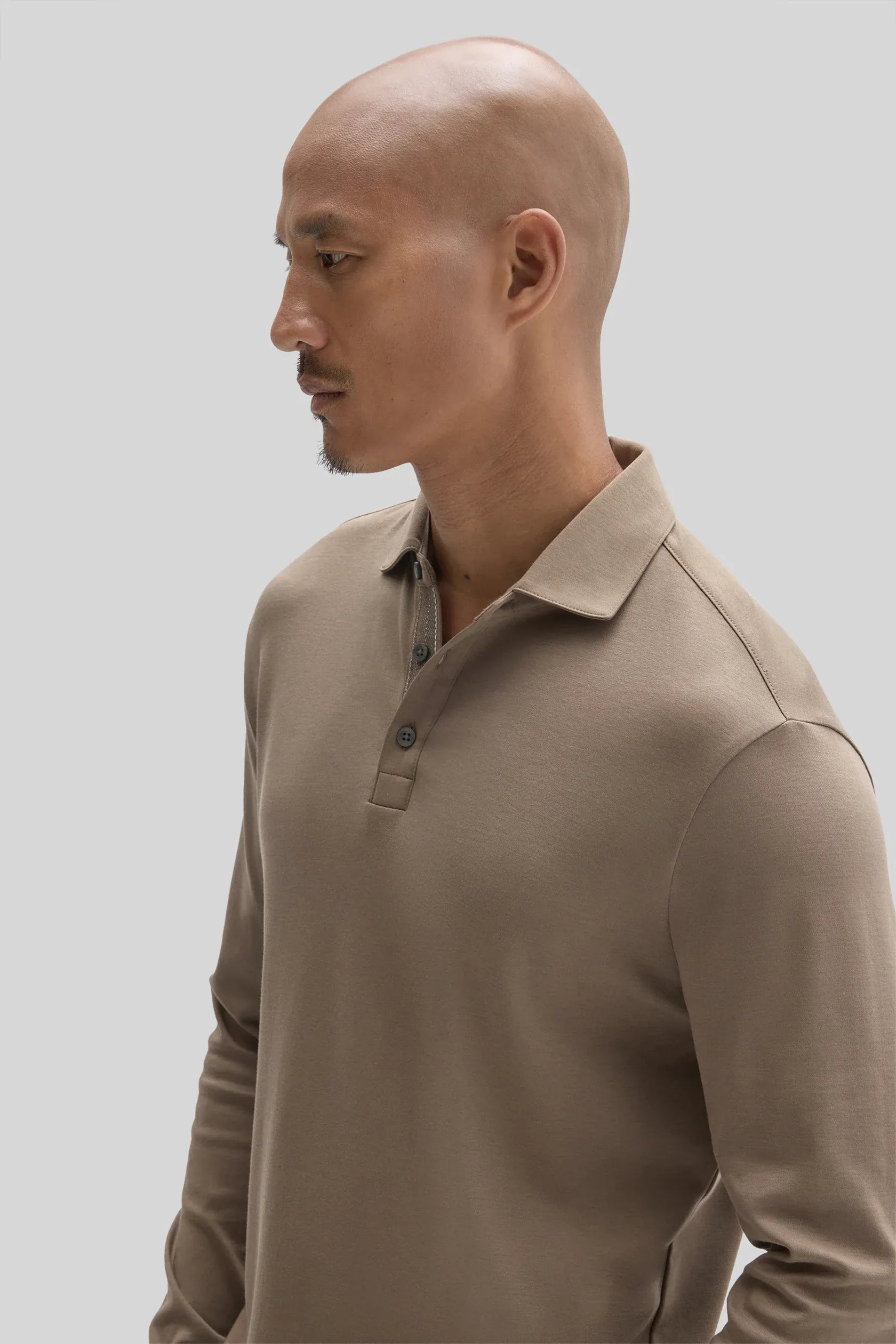 Robert Barakett Polos The Barakett Long Sleeve Herringbone Polo