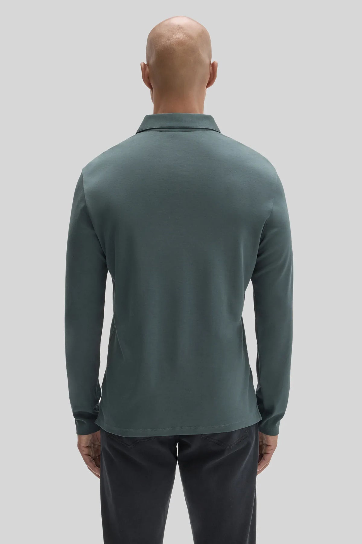 Robert Barakett Polos The Barakett Long Sleeve Herringbone Polo