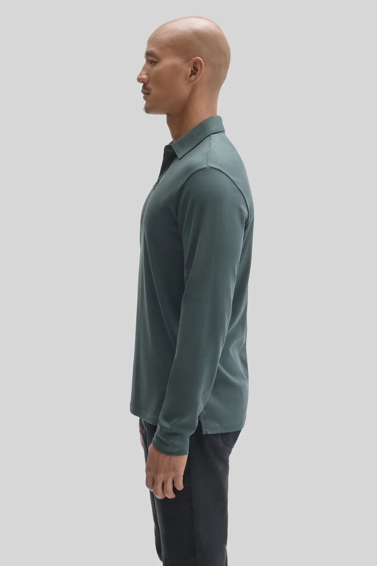 Robert Barakett Polos The Barakett Long Sleeve Herringbone Polo