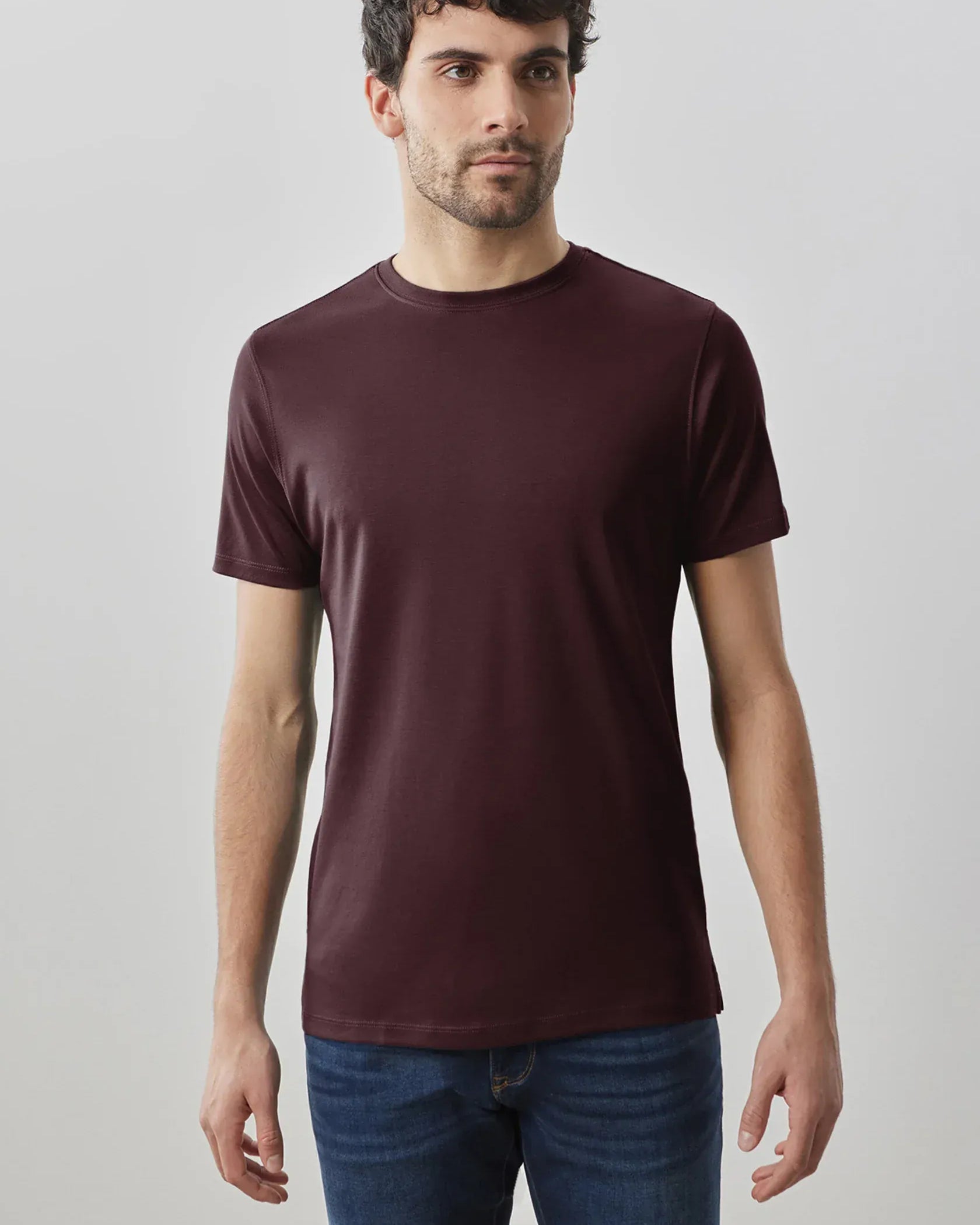 Robert Barakett T-Shirts The Barakett Tee in Deep Bordeaux