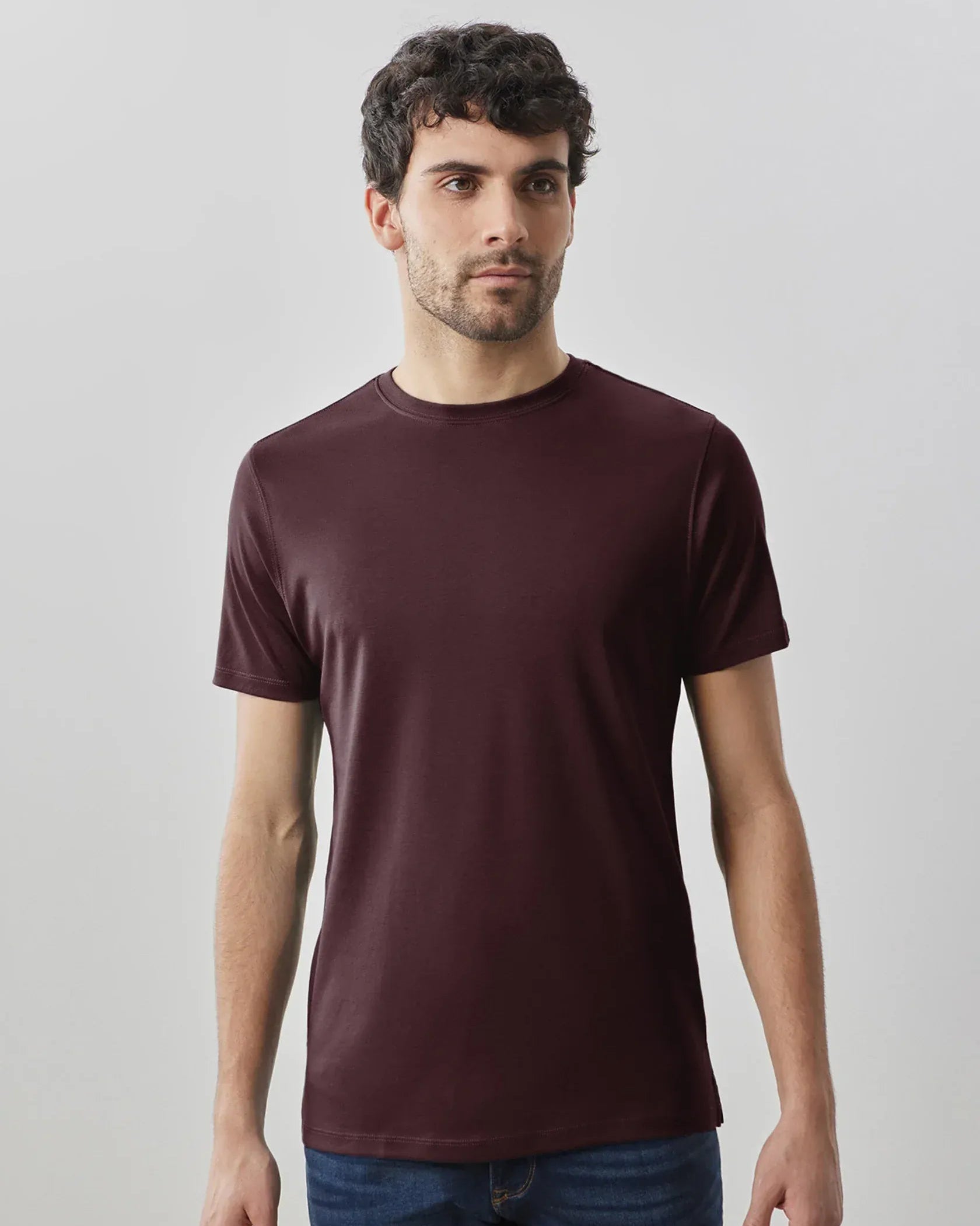 Robert Barakett T-Shirts The Barakett Tee in Deep Bordeaux
