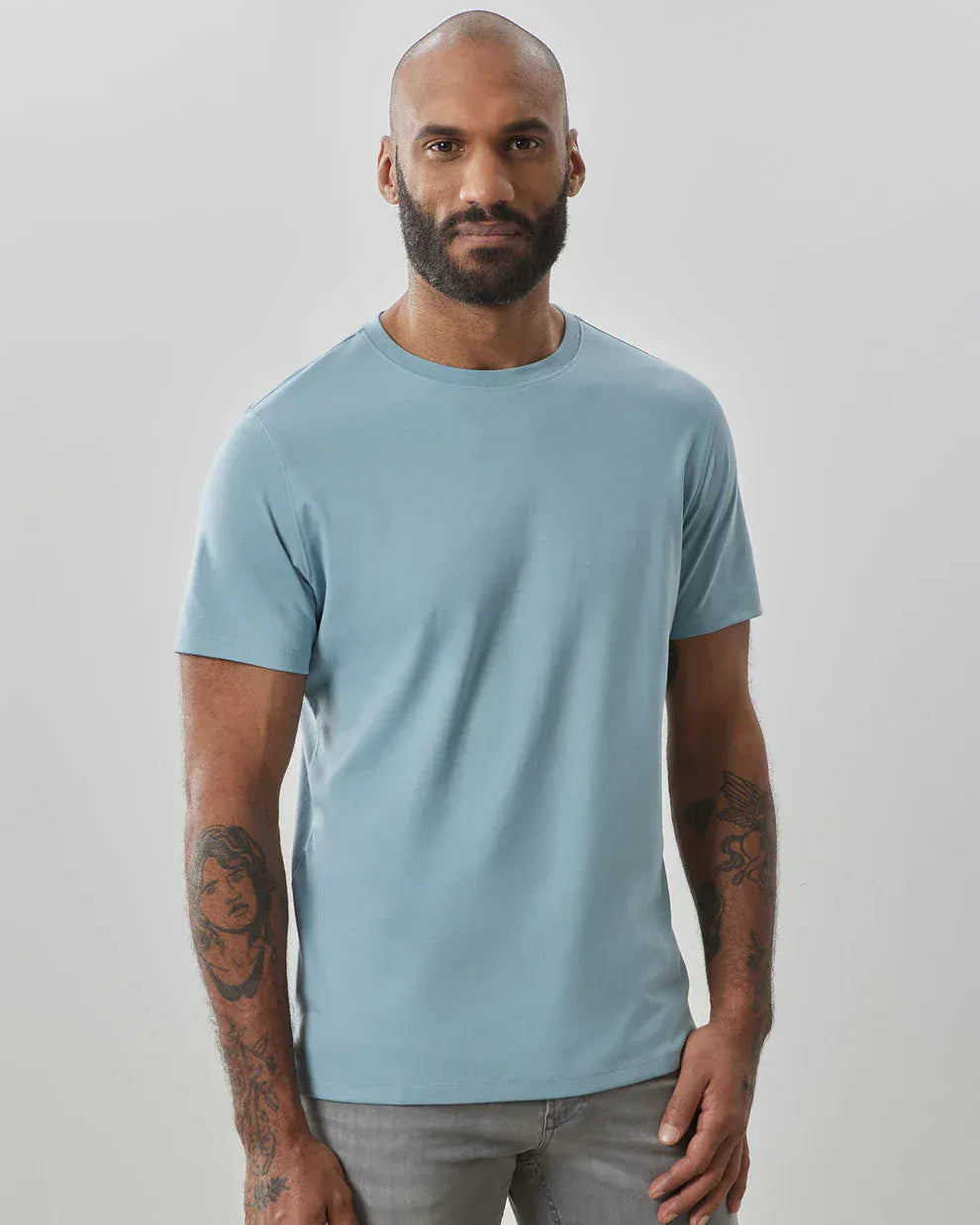 Robert Barakett T-Shirts The Barakett Tee in Soft Teal