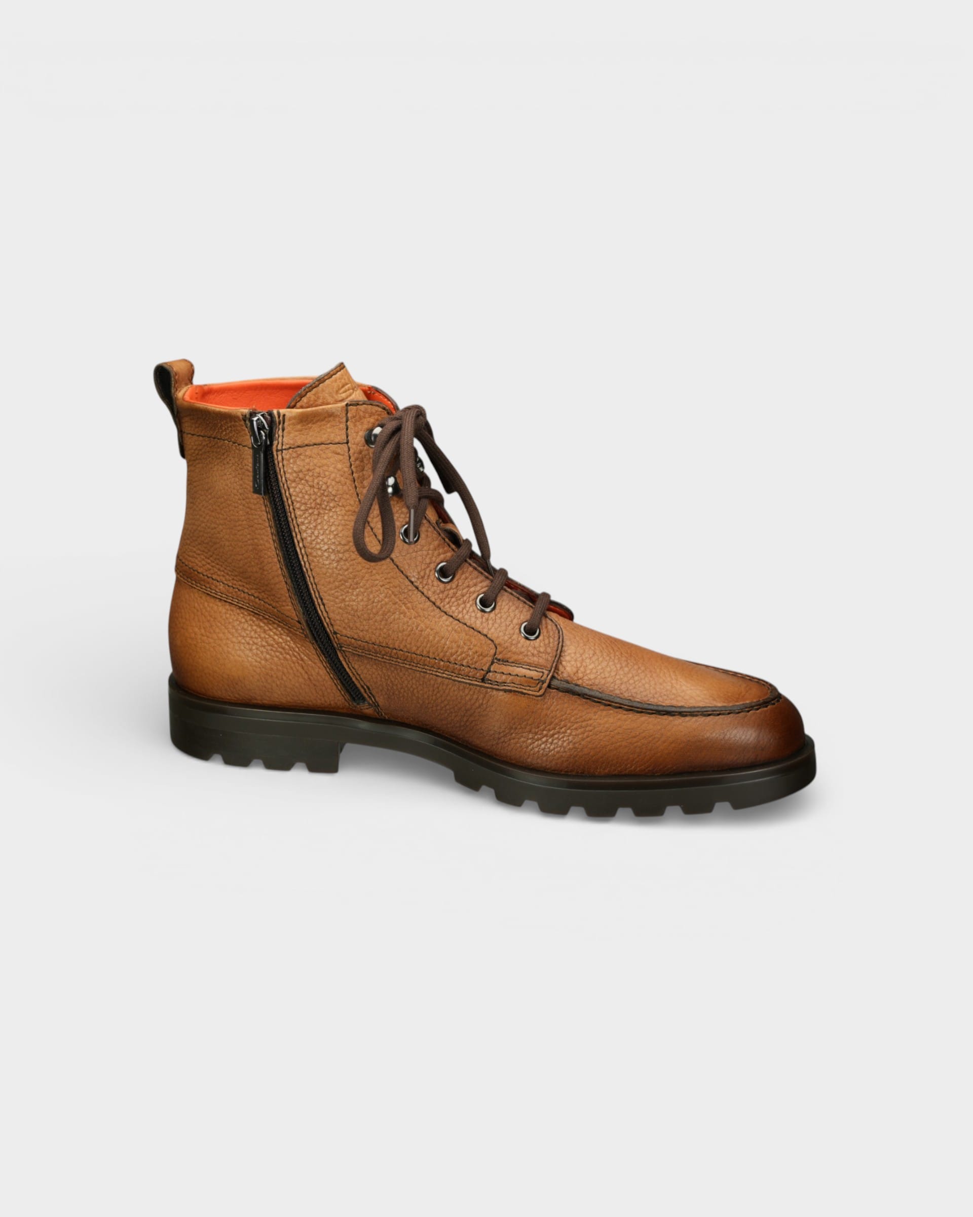 Santoni Shoes Flair Side Zip Desert Boot