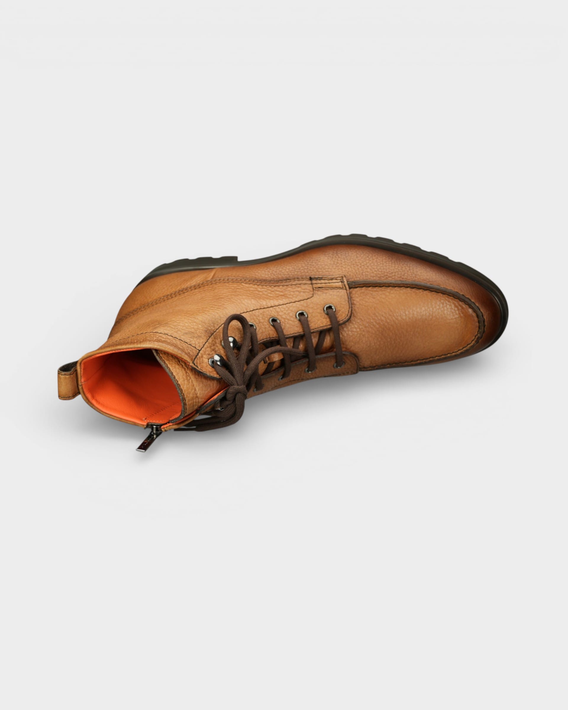 Santoni Shoes Flair Side Zip Desert Boot