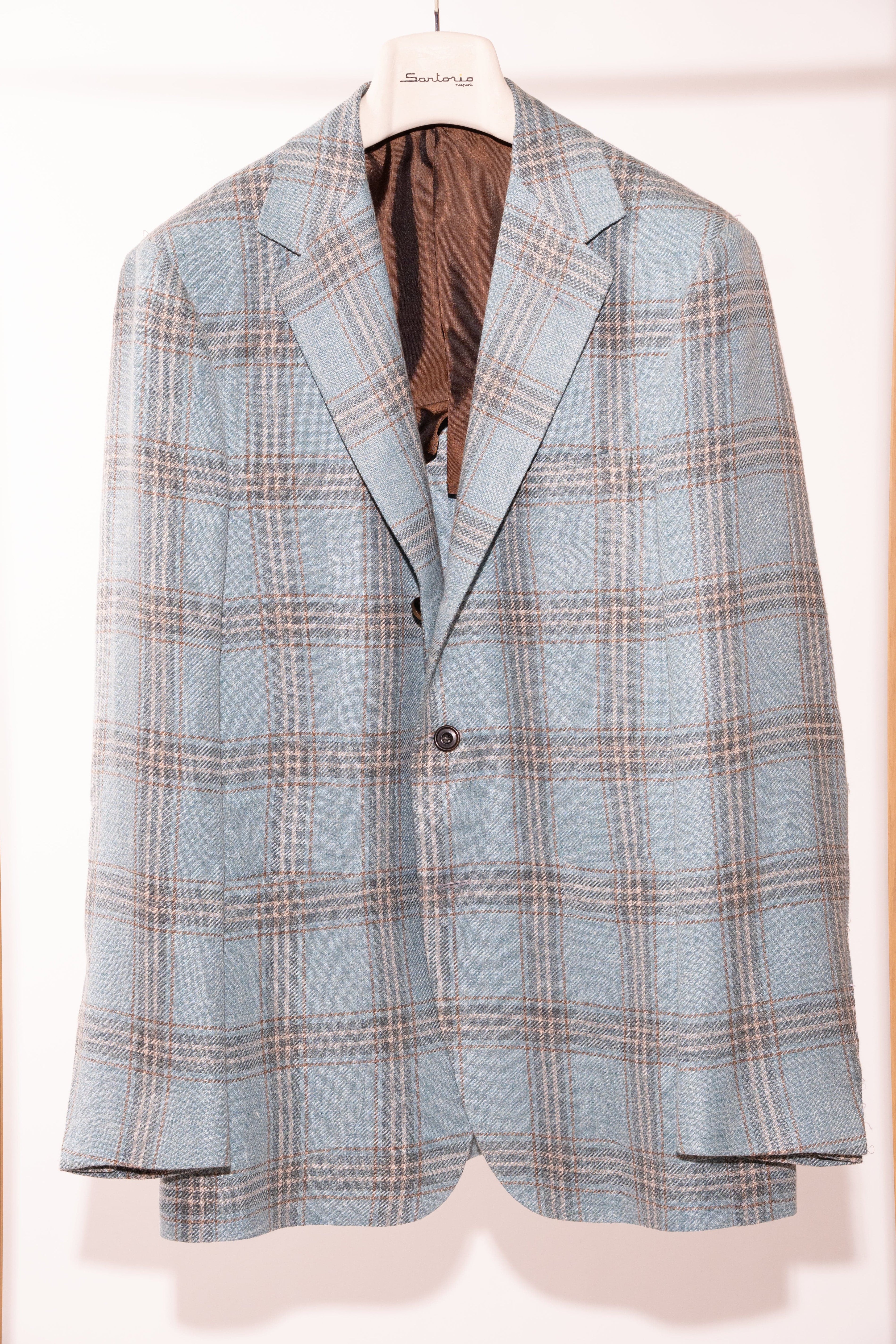Sartorio Plaid Sp Ct - TEAL