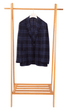 Sartorio Sport Coats Dark Navy and Royal Blue Plaid Sport Coat