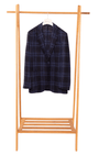 Sartorio Sport Coats Dark Navy and Royal Blue Plaid Sport Coat