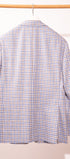 Sartorio Sport Coats Gray and Royal Blue Tattersall Sport Jacket