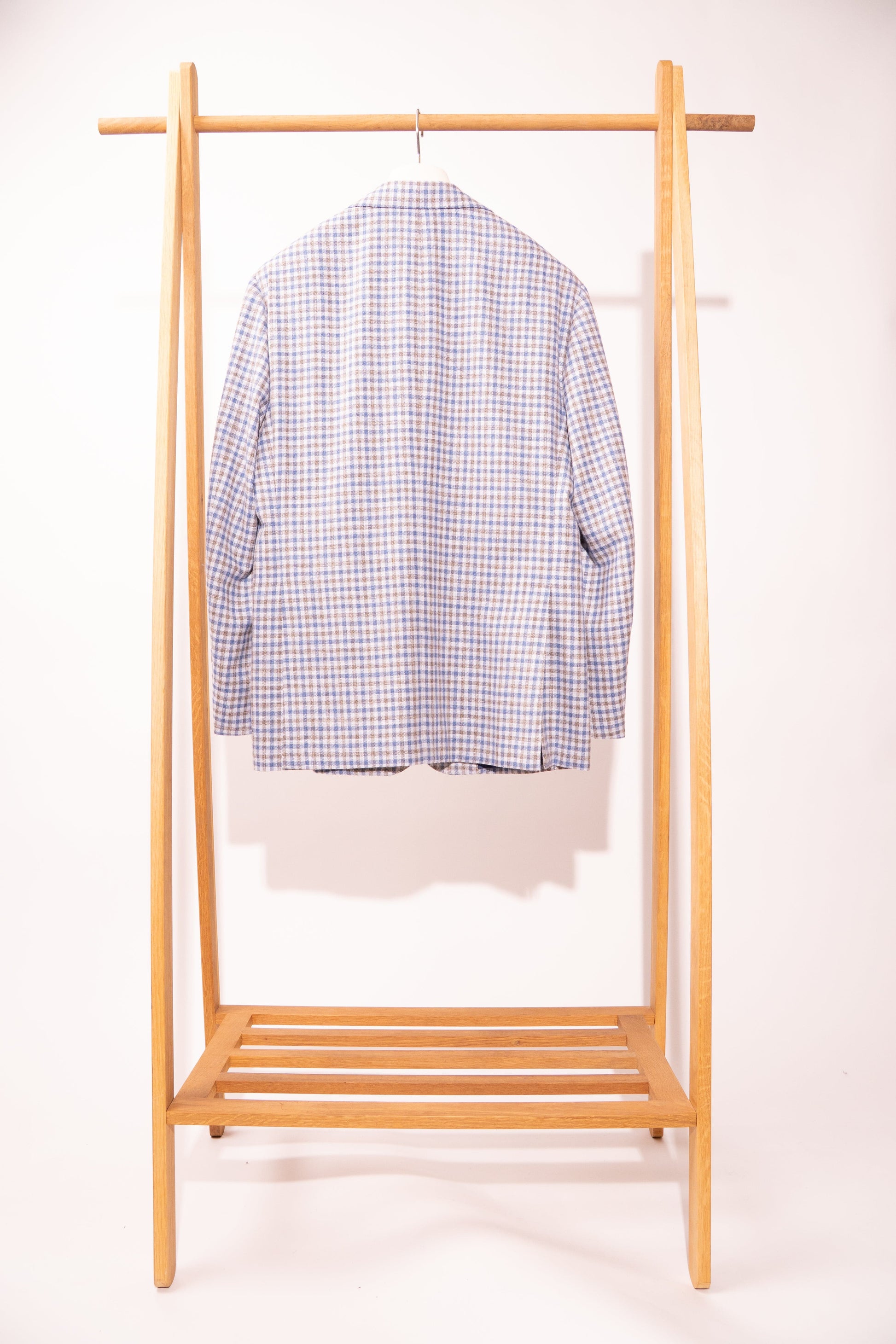 Sartorio Sport Coats Gray and Royal Blue Tattersall Sport Jacket