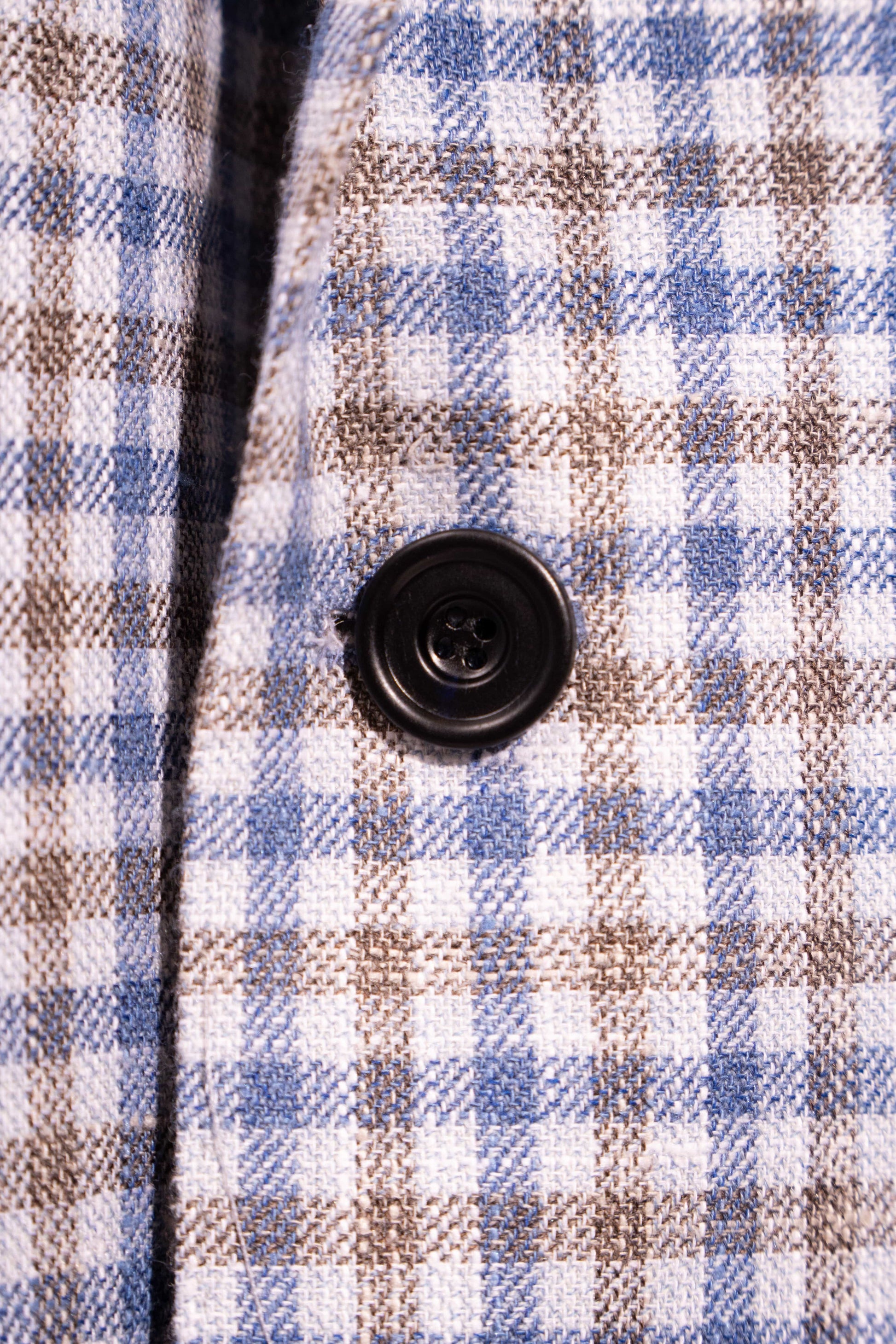 Sartorio Sport Coats Gray and Royal Blue Tattersall Sport Jacket