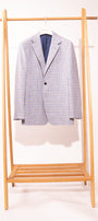 Sartorio Sport Coats Gray and Royal Blue Tattersall Sport Jacket