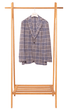 Sartorio Sport Coats Grey, Royal Blue & White Plaid Sport Coat