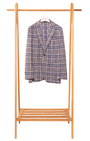 Sartorio Sport Coats Grey, Royal Blue & White Plaid Sport Coat