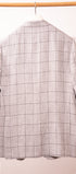 Sartorio Sport Coats Light and Dark Gray Windowpane Sport Jacket