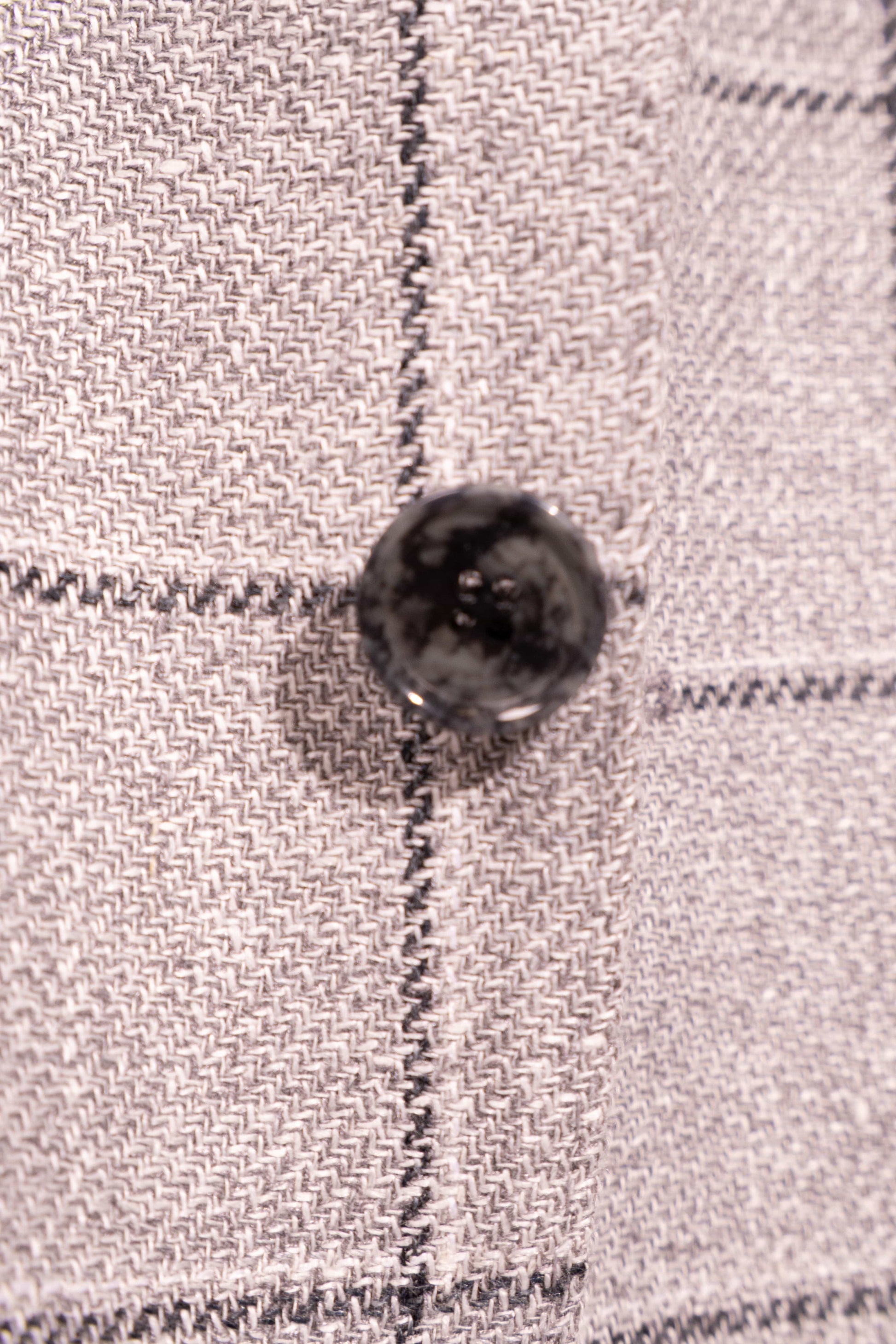 Sartorio Sport Coats Light and Dark Gray Windowpane Sport Jacket