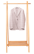 Sartorio Sport Coats Light and Dark Gray Windowpane Sport Jacket
