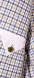 Sartorio Sport Coats Light Blue and Green Tattersall Sport Jacket