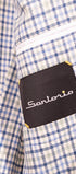 Sartorio Sport Coats Light Blue and Green Tattersall Sport Jacket