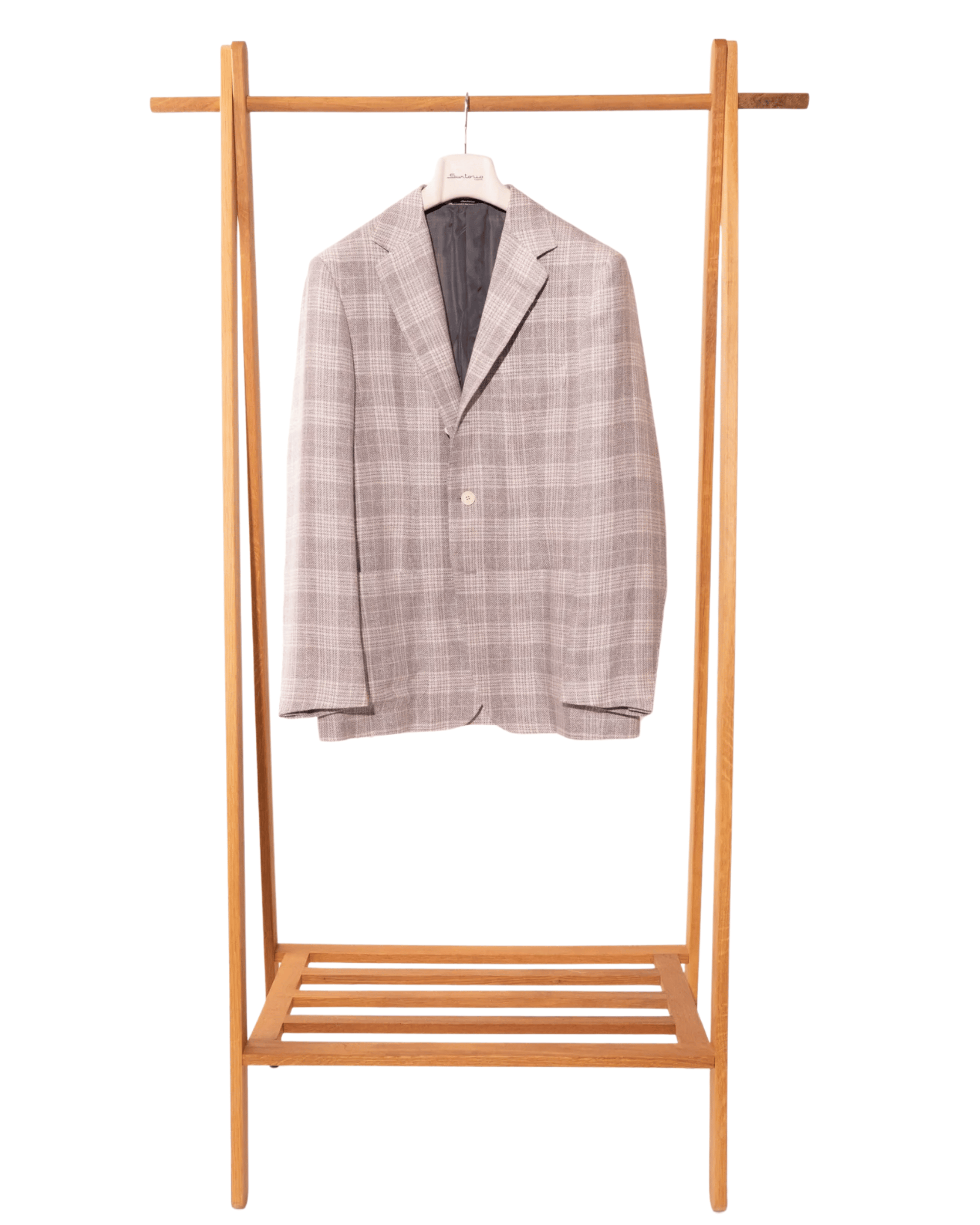 Sartorio Sport Coats Multi Grey Plaid Sport Coat